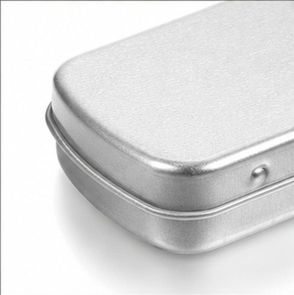 Tin Container Lid - 5 Stück tragbare Metallbehälter, kompakte Aufbewahrungsboxen